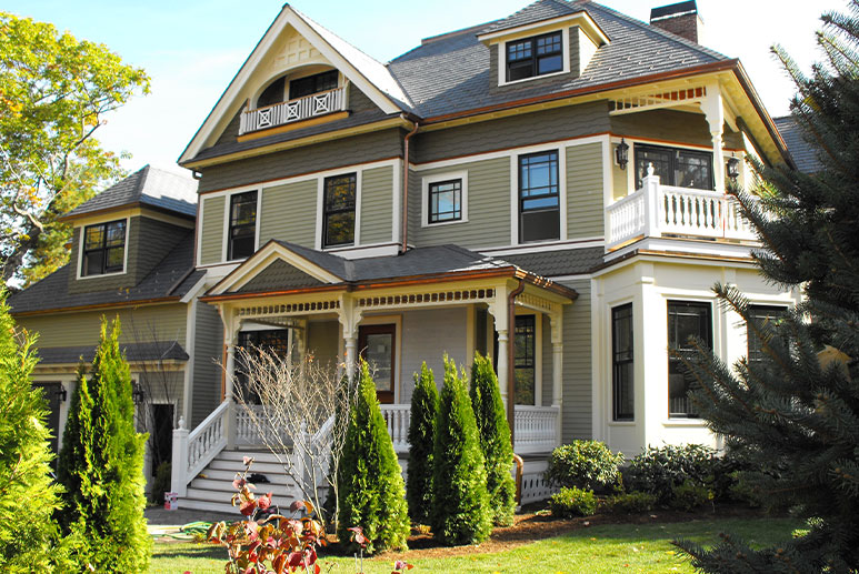 Architectural detail featuring decorative millwork and refined trim